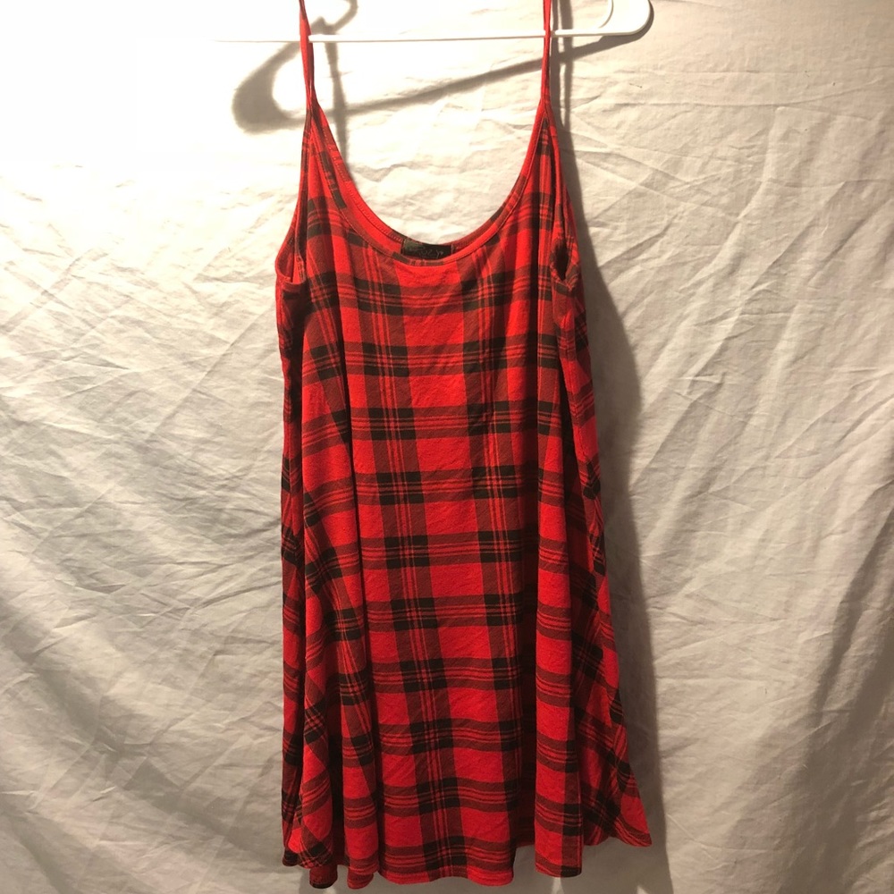 Red Plaid Dress